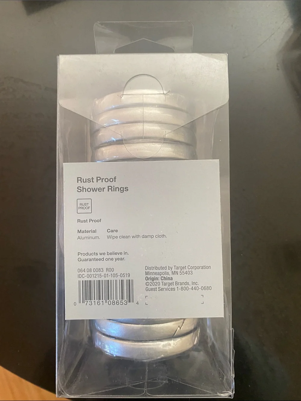 Target Satin Chrome Finish Rust Proof Shower Rings - Silver